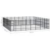 Outdoor Dog Kennel Steel 634.9 ft¬≤