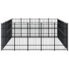 Outdoor Dog Kennel Steel 347.2 ft¬≤