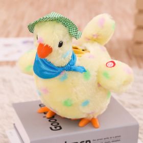Plush Toy Under Laying Hens Electric Plush Toy Doll Gift (Option: Yellow Lower Laying Hens-30cm)