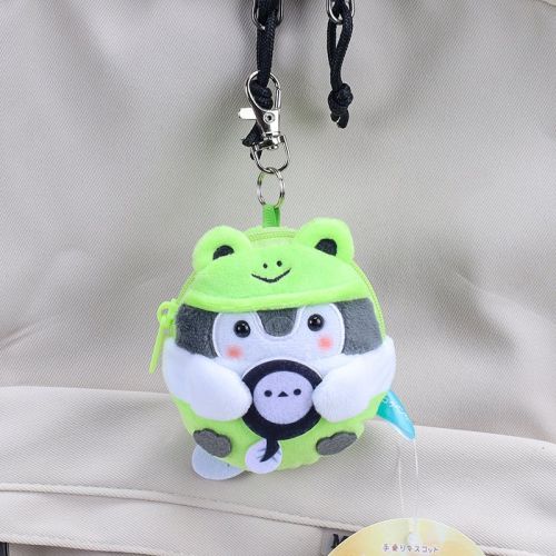 Toast Bread Penguin Coin Purse Mini Pendant Doll Keychain