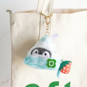 Toast Bread Penguin Coin Purse Mini Pendant Doll Keychain (Option: Milk Penguin Coin Purse-About 8cm)