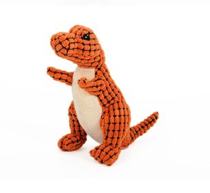 Dog Plush Sound Toy Cute Cartoon (Option: Dinosaur Orange-25cm)