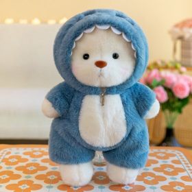 Bear Plush Toy Cotton Doll (Option: Blue shark-30cm)